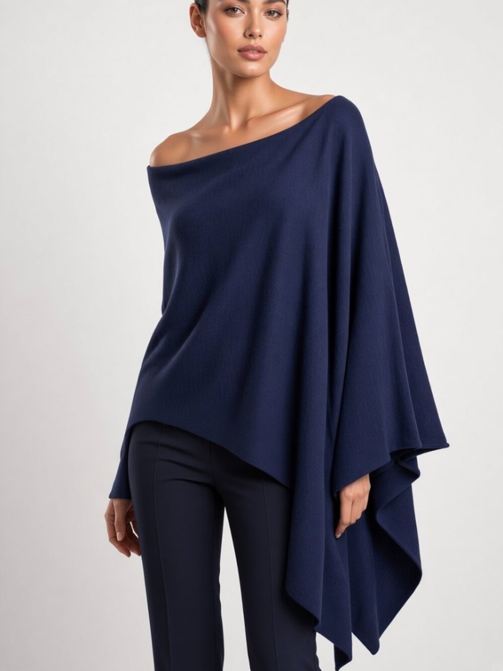 Classic Navy Ruana